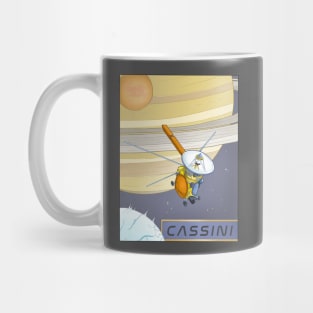 Cassini Spacecraft Illustration Mug